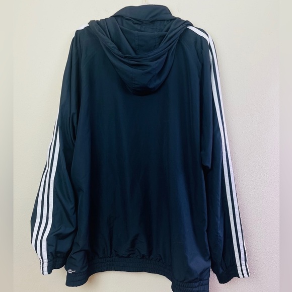 ADIDAS Climaproof Windbreaker Full Zip Up Hoodie Jacket Size 2XL - Picture 3 of 5